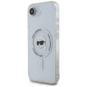 Original Pouch KARL LAGERFELD IML Metal Karl Head MagSafe skirtas Apple iPhone 17e/16e white - Image 2