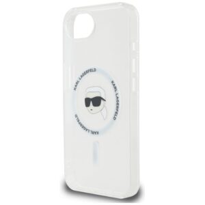 Original Pouch KARL LAGERFELD IML Metal Karl Head MagSafe skirtas Apple iPhone 17e/16e white - Image 6
