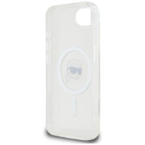 Original Pouch KARL LAGERFELD IML Metal Karl Head MagSafe skirtas Apple iPhone 17e/16e white - Image 7