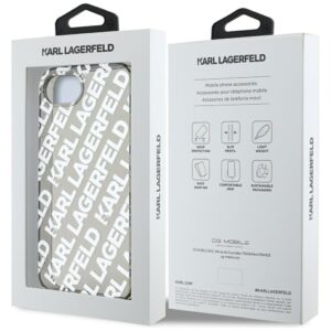 Original Pouch KARL LAGERFELD IML Repeat Logo skirtas Apple iPhone 17e/16e silver - Image 7