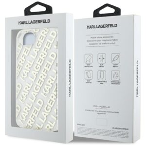 Original Pouch KARL LAGERFELD IML Repeat Logo skirtas Apple iPhone 17e/16e aukso spalvos - Image 8