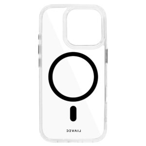 Liavec Glossy Magsafe Clear dėklas do Iphone 16 Pro Max juodos spalvos - Image 6
