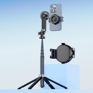 Blavec Selfie Stick Aluminium Fusion P-06 Magsafe tripod + remote control + holder 1,34 metres (SSFP06-MTRHB134) juodos spalvos - Image 7