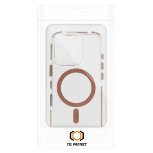 Tel Protect Strap Clear dėklas skirtas Apple iPhone 15 Pro Max aukso spalvos - Image 7