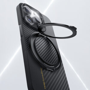 Benks Ring holder Grip Golden Tide 600D magnetic juodos spalvos - Image 4