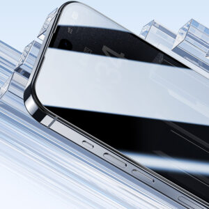 Benks Tempered glass Ultra Shield HD (AN66) for Iphone 16 Pro Max juodos spalvos - Image 7