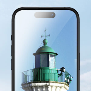 Benks Tempered glass Ultra Shield HD (AN66) for Iphone 16 Pro Max juodos spalvos - Image 9