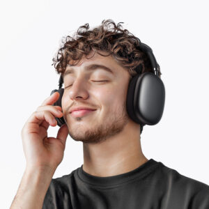 Borofone ausinės BO35 Plus Adorable bluetooth ANC dark pillows spalvos - Image 4