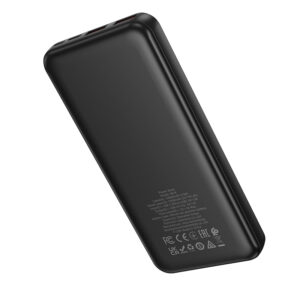 Borofone Power Bank 10000mAh BJ78 Clever - 2xUSB - juodos spalvos - Image 3