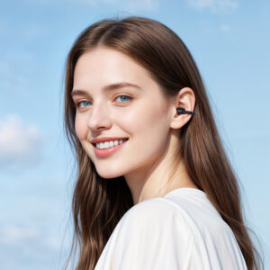 Borofone TWS Bluetooth ausinės FQ14 Joy juodos spalvos - Image 3