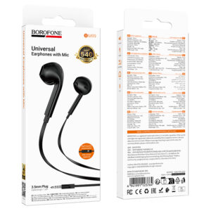 Borofone ausinės BM99 Star with microphone juodos spalvos - Image 6