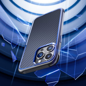 Rock Kevlar Series Aramid Fiber Case for Iphone 15 Pro Max black - Image 4