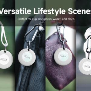 Lifemate GPS Bluetooth LifeTag Tracker HD-P16-3 Apple baltos spalvos - Image 5
