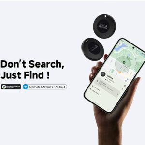 Lifemate GPS Bluetooth LifeTag Tracker HD-P16-3 Android + keyring juodos spalvos - Image 6