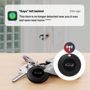 Lifemate GPS Bluetooth LifeTag Tracker HD-P16-3 Apple + keyring baltos spalvos - Image 4