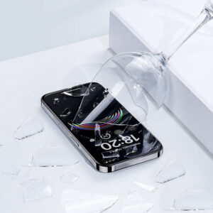 Benks Tempered glass JoyView Anti-reflection Glass for Iphone 15 Pro juodos spalvos - Image 5