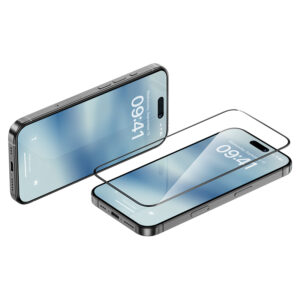 Benks Tempered glass Ultra Shield HD (AN65) for Iphone 16 Pro juodos spalvos - Image 2