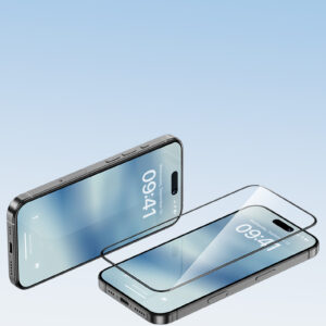 Benks Tempered glass Ultra Shield HD (AN65) for Iphone 16 Pro juodos spalvos - Image 4