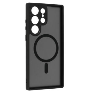Full Matte Mag Cover skirtas Samsung Galaxy S23 Ultra juodos spalvos - Image 2
