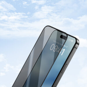 Benks Tempered glass Ultra Shield Privacy (FK65) for Iphone 16 Pro juodos spalvos (Thin Edge) - Image 7
