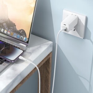 Borofone Cable BX121 Energy - USB to Lightning - 2,4A 1 metre baltos spalvos - Image 3