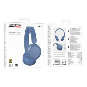 Borofone ausinės BO37 Marvellous bluetooth blue - Image 4