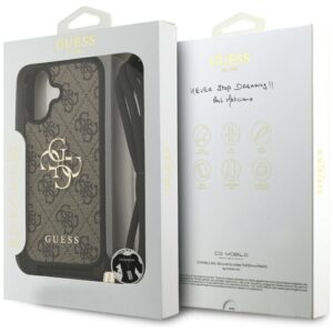 Original dėklas GUESS 4G Big Logo Cord Stap Crossbody skirtas Apple iPhone 17 rudos spalvos - Image 7