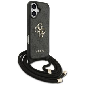 Original dėklas GUESS 4G Big Logo Cord Stap Crossbody skirtas Apple iPhone 17 juodos spalvos - Image 3