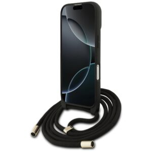 Original dėklas GUESS 4G Big Logo Cord Stap Crossbody skirtas Apple iPhone 17 juodos spalvos - Image 4