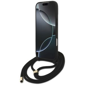 Original dėklas GUESS 4G Big Logo Cord Stap Crossbody skirtas Apple iPhone 17 Pro Max rudos spalvos - Image 4