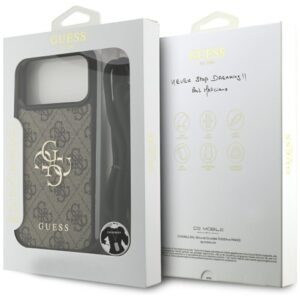 Original dėklas GUESS 4G Big Logo Cord Stap Crossbody skirtas Apple iPhone 17 Pro Max rudos spalvos - Image 7