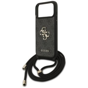 Original dėklas GUESS 4G Big Logo Cord Stap Crossbody skirtas Apple iPhone 17 Pro Max juodos spalvos - Image 5