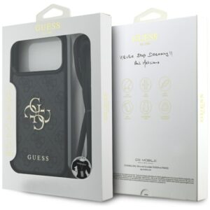 Original dėklas GUESS 4G Big Logo Cord Stap Crossbody skirtas Apple iPhone 17 Pro Max juodos spalvos - Image 7