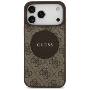 Original dėklas GUESS 4G Circle Classic Logo MagSafe skirtas Apple iPhone 17 Pro Max rudos spalvos - Image 3