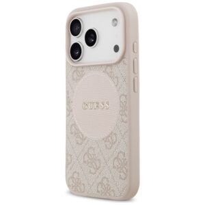 Original dėklas GUESS 4G Circle Classic Logo MagSafe skirtas Apple iPhone 17 Pro pink - Image 2