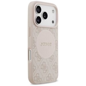 Original dėklas GUESS 4G Circle Classic Logo MagSafe skirtas Apple iPhone 17 Pro pink - Image 4