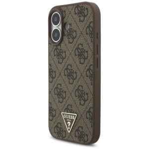 Original dėklas GUESS 4G Strap Triangle Logo MagSafe skirtas Apple iPhone 17 rudos spalvos - Image 3