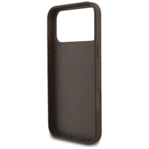 Original dėklas GUESS 4G Strap Triangle Logo MagSafe skirtas Apple iPhone 17 Pro Max rudos spalvos - Image 7
