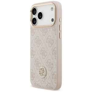 Original dėklas GUESS 4G Strass Logo & Big Strap Metal Buttons MagSafe skirtas Apple iPhone 17 Pro Max pink - Image 2