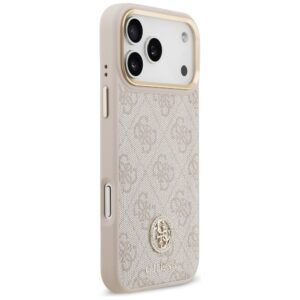 Original dėklas GUESS 4G Strass Logo & Big Strap Metal Buttons MagSafe skirtas Apple iPhone 17 Pro Max pink - Image 4