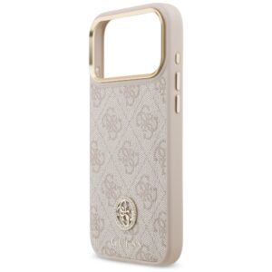 Original dėklas GUESS 4G Strass Logo & Big Strap Metal Buttons MagSafe skirtas Apple iPhone 17 Pro Max pink - Image 6