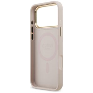 Original dėklas GUESS 4G Strass Logo & Big Strap Metal Buttons MagSafe skirtas Apple iPhone 17 Pro Max pink - Image 7