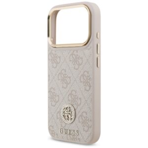 Original dėklas GUESS 4G Strass Logo & Big Strap Metal Buttons MagSafe skirtas Apple iPhone 17 Pro pink - Image 6