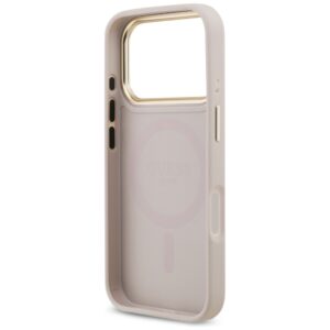 Original dėklas GUESS 4G Strass Logo & Big Strap Metal Buttons MagSafe skirtas Apple iPhone 17 Pro pink - Image 7
