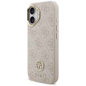 Original dėklas GUESS 4G Strass Logo & Big Strap Metal Buttons MagSafe skirtas Apple iPhone 17 pink - Image 2