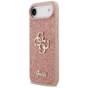 Original dėklas GUESS Fixed Glitter Big 4G skirtas Apple iPhone 17 Air pink - Image 2