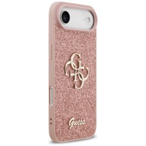 Original dėklas GUESS Fixed Glitter Big 4G skirtas Apple iPhone 17 Air pink - Image 4