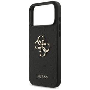 Original dėklas GUESS Grained Big 4G & Classic Logo skirtas Apple iPhone 17 Pro Max juodos spalvos - Image 6