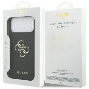 Original dėklas GUESS Grained Big 4G & Classic Logo skirtas Apple iPhone 17 Pro Max juodos spalvos - Image 8