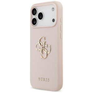 Original dėklas GUESS Grained Big 4G & Classic Logo skirtas Apple iPhone 17 Pro Max pink - Image 2
